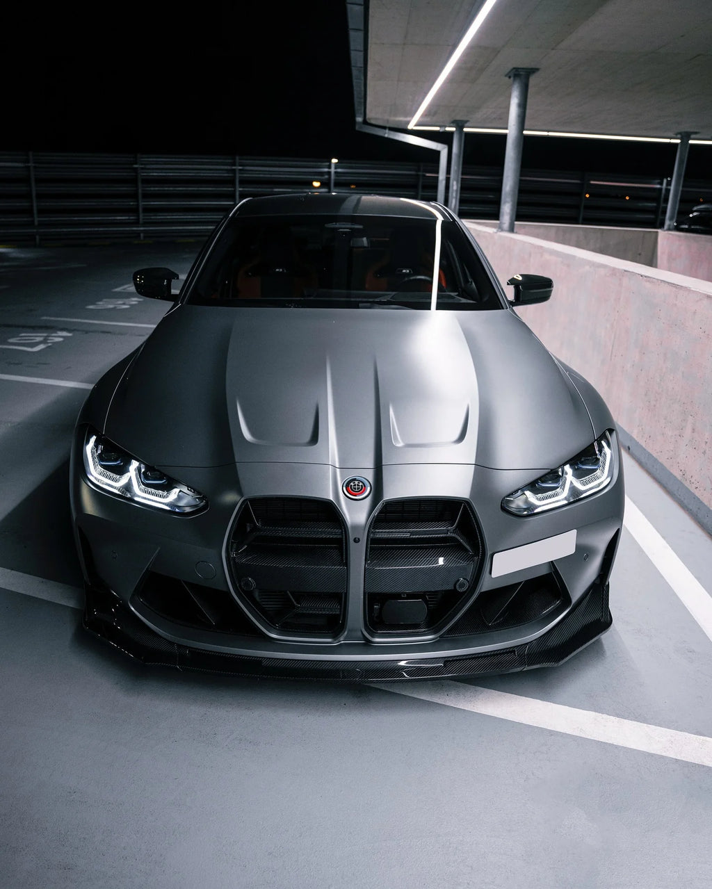 Carbon Fiber Grill Dry Black Carbon Fiber G8X CSL Style