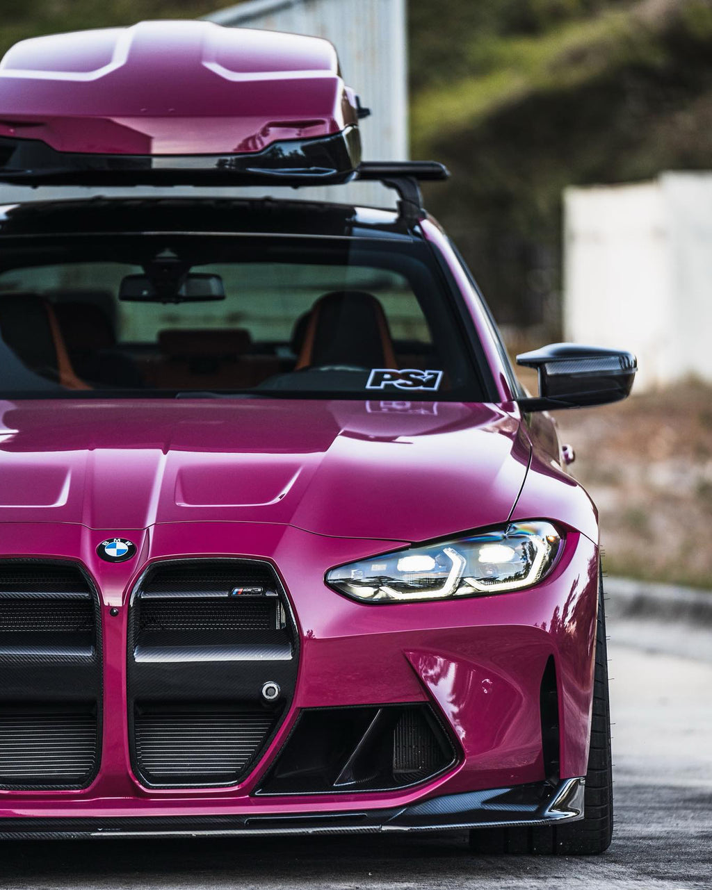 Dry Carbon Fiber V Style Front Bumper Lip for BMW G8X