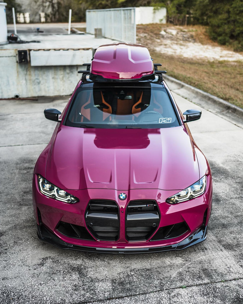 Dry Carbon Fiber V Style Front Bumper Lip for BMW G8X