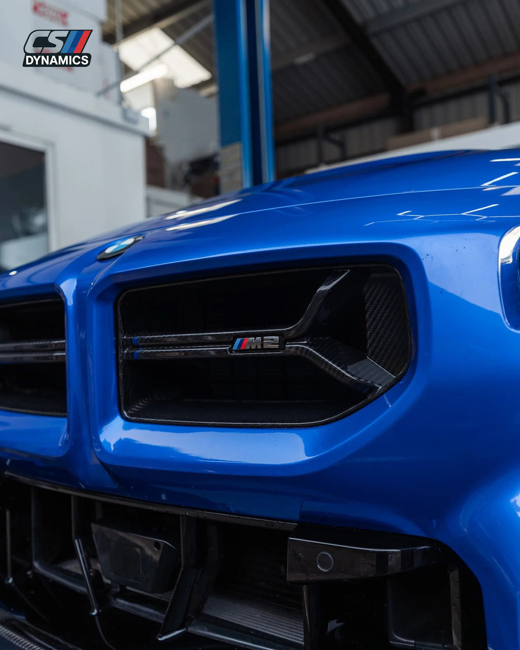 BMW M2 G87 CSL Style Carbon Fiber Front Bumper Grill