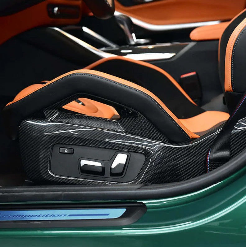 Dry Carbon Fiber Front Seat Side Cover Shell for BMW G8X & M2 G87